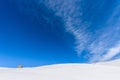 Old Dairy Farm on Lessinia High Plateau in Winter with Snow - Veneto Italy Royalty Free Stock Photo