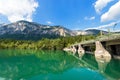 Old Dam on the Gail River - Austria Royalty Free Stock Photo