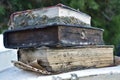 Old damaged books