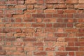 Background texture. Old damaged brick wall. Royalty Free Stock Photo