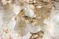 Old damaged brick wall with plaster. Background and textures Royalty Free Stock Photo