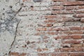 Old damaged brick wall texture Royalty Free Stock Photo