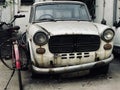 Old damaged car found at Mumbai street