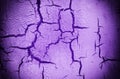 Old Damaged Cracked Paint Wall, Grunge Background, violet color Royalty Free Stock Photo