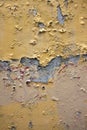 Old damaged and damp cement plaster that detaches from the masonry support