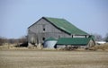 Old damaged farm in the country Royalty Free Stock Photo