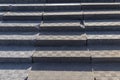 An old damaged staircase in the park