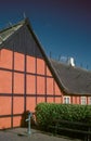 Old Danish timbered house on Bornholm island Royalty Free Stock Photo