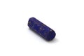 Old dark blue crayon on white background Royalty Free Stock Photo