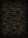 Old dark brick wall texture background Royalty Free Stock Photo