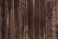 Old dark brown wooden wall texture Royalty Free Stock Photo