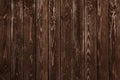 Old dark brown wooden wall texture Royalty Free Stock Photo