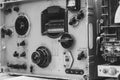 Old dark green amateur ham radio Royalty Free Stock Photo