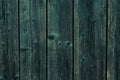 Old dark green wood texture background. Dark blue plank wooden wall. Gray wooden board texture. Retro abstract pattern with shabby Royalty Free Stock Photo