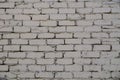 Old Grey painting on the brick wall surface. Royalty Free Stock Photo