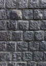 Old dark grey stone wall background texture Royalty Free Stock Photo