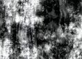 Old dark monochrome splashed and black shapes distressed wall or paper parchment. Abstract horror design