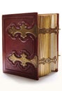 Old dark red antique book Royalty Free Stock Photo