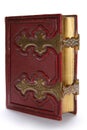 Old dark red antique book Royalty Free Stock Photo