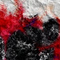 Old dark red cracked wall with the creepy bloody red stains and black drips and spill in horror strip cartoon design Royalty Free Stock Photo