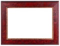 Old Dark Red Wooden Frame Royalty Free Stock Photo