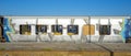 Old and deactivated railway station in the city of Barreiro. carriages from Spain A project to revitalize the old railway station