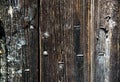 Old boards with rusty nails Royalty Free Stock Photo