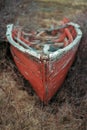 Old decaying fishing dory