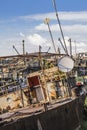 Old Decommissioned Vessels At Ship Junkyard On Sava River At Savamala Area - Belgrade - Serbia