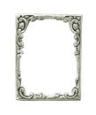 Old decorative silver frame