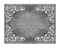 Old decorative silver frame