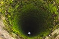 old deep well with moss