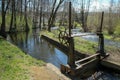 The old defunct floodgate on the small river