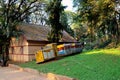 Old and defunct toy train known as Fulrani in Peshwe Park, Pune. Royalty Free Stock Photo