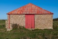 An old delapidated barn