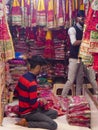 Old Delhi, India - December 9, 2019: Portrait of shopkeepers or street vendors in Chandni Chowk market of Delhi, Delhi Street Phot