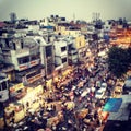 Old Delhi in twilight Royalty Free Stock Photo