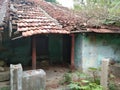 Old demaged house. Old traditional house