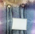 Old denim background in spots Royalty Free Stock Photo