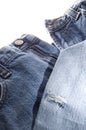 Old Denim Blue Jeans Royalty Free Stock Photo