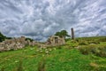 Old Derelict Graite Tin Mine on top of Dartmoor in England Royalty Free Stock Photo