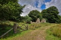 Old Derelict Graite Tin Mine on top of Dartmoor in England Royalty Free Stock Photo