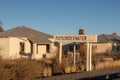 Old derelict railway houses at the abandoned railway town called Putsonderwater, ghost town in South Africa