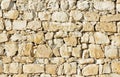 Old desert bricks wall background. Brown stones texture. Bright rocks pattern. Royalty Free Stock Photo