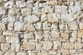 Old desert bricks wall background. Brown stones texture. Bright rocks pattern. Royalty Free Stock Photo