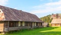 Old deserted wooden farm house. Royalty Free Stock Photo