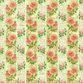 Old design flower paper wallpaper Royalty Free Stock Photo