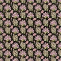 Old design seamless flower paper wallpaper Royalty Free Stock Photo