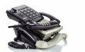 Old desk phones and cordless phone