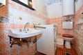 Old destroyed bathroom Royalty Free Stock Photo
